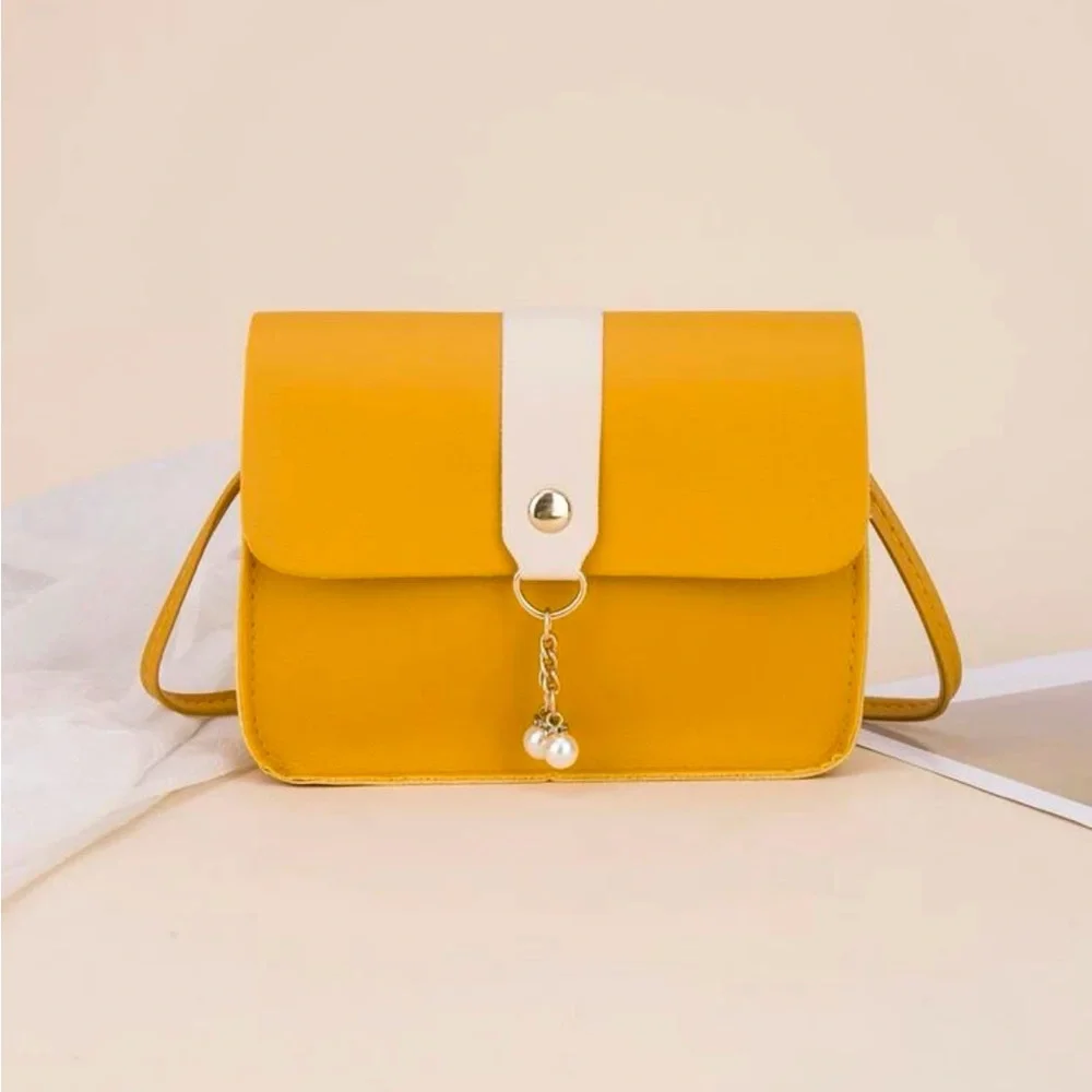 ⚠️Clearance Yellow Mini Color Block Crossbody Bag - Picture 1 of 5